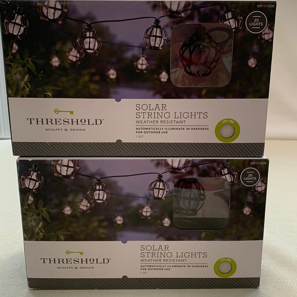 NIB Threshold Solar String Lights weather resistant - Picture 4 of 7